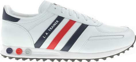 adidas schuhe herren weiss rot blau|Adidas LA Trainer .